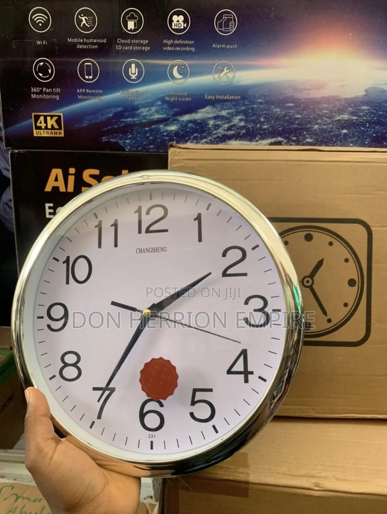 Clock With a Spy Camera