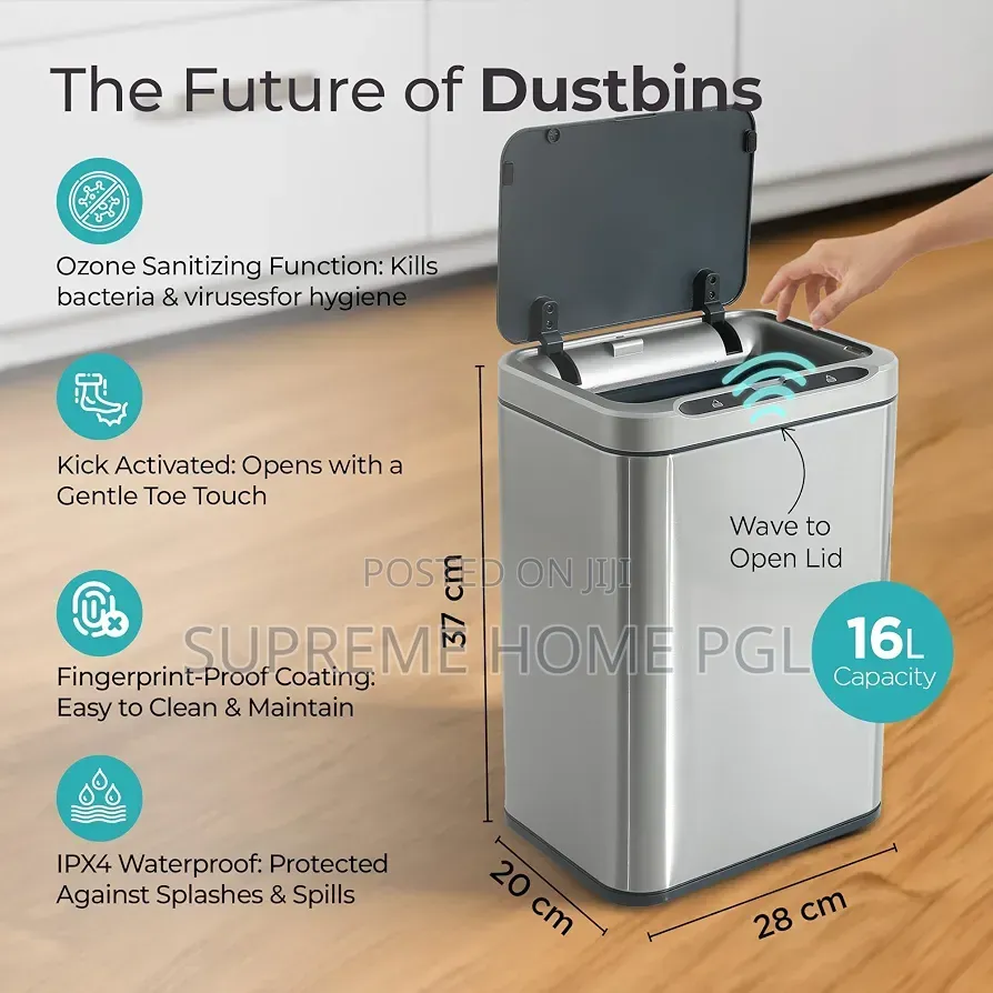 High Quality 20l Sensor Smart Dustbin Trash Can
