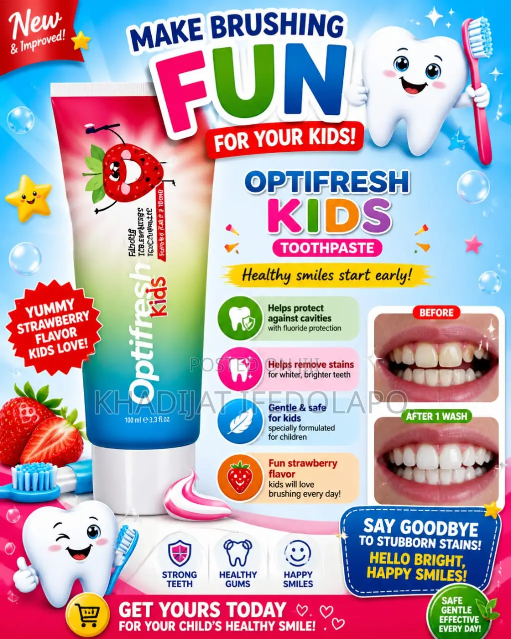 Kids Optifresh Toothpaste