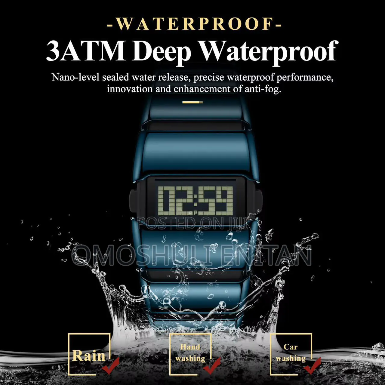 Poedagar Chain Digital Display Watch Available