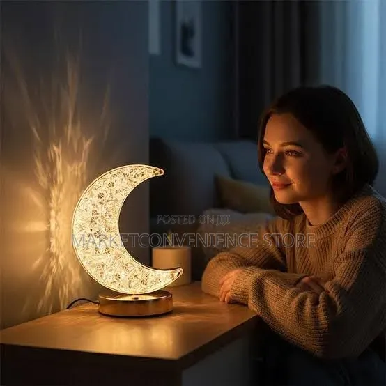 Moon Shaped Led Crystal