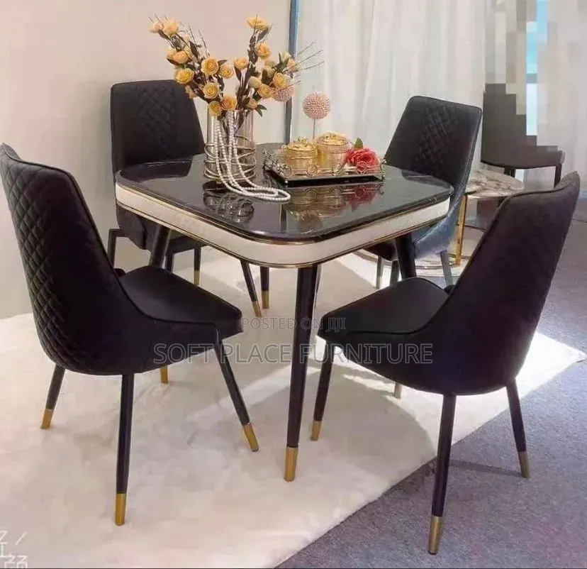 High Classic Luxury Marble Dining Table