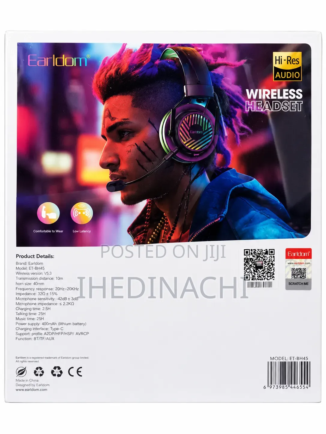 Earldom B05 Wireless Gaming Headset Bluetooth Hi-