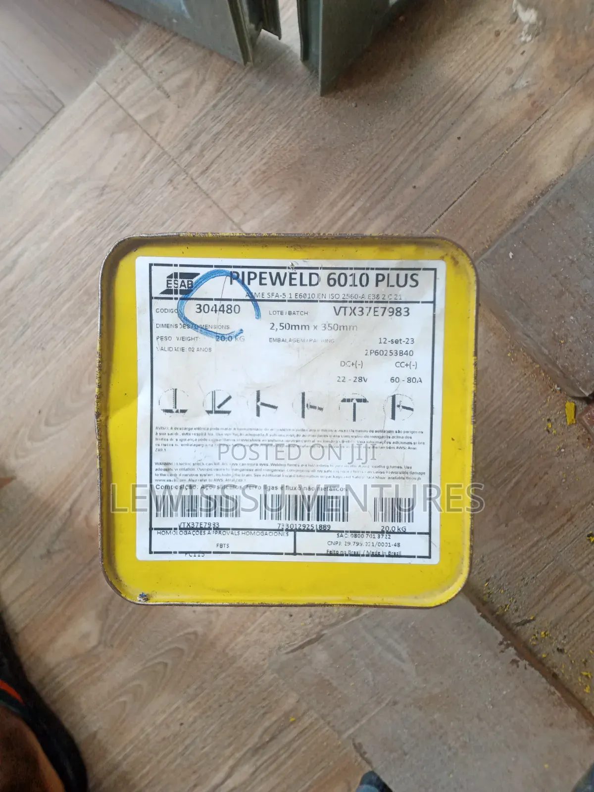 Esab 2.5mm 6010 Tin Electrode