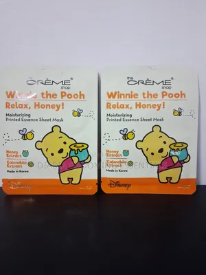 The Crème Shop X Disney Winnie the Pooh "Relax, Honey!" Sheet Mask.