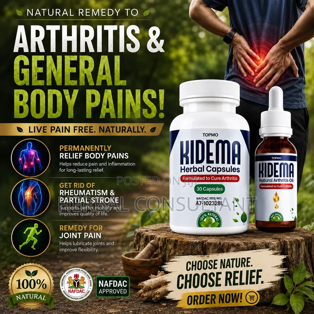 Kiderma Herbal Capsules + Free Kidema Oil