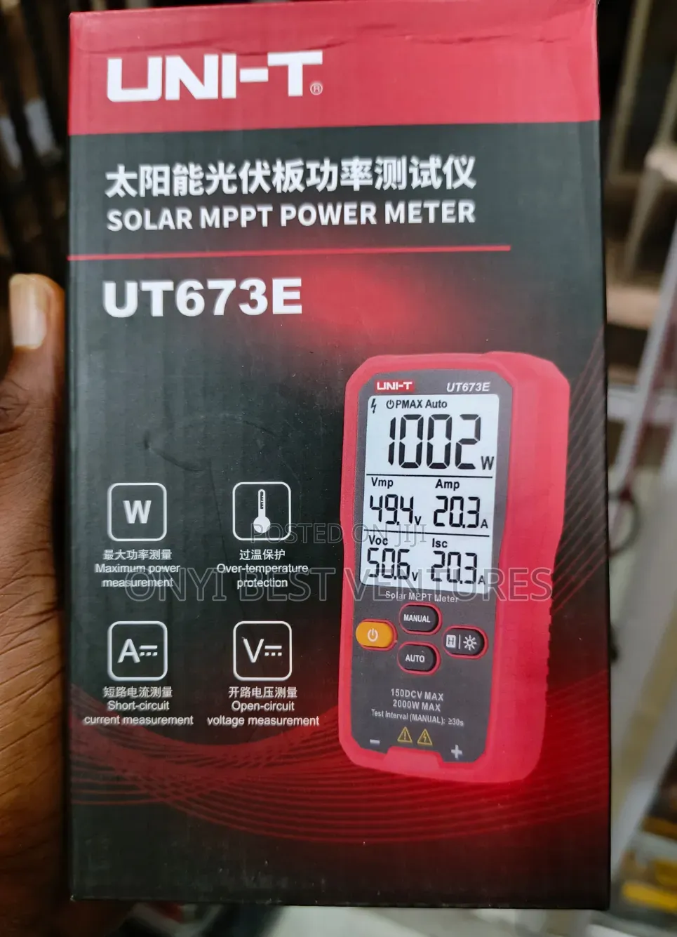 Uni-T Ut673e Solar Panel Tester 2000w