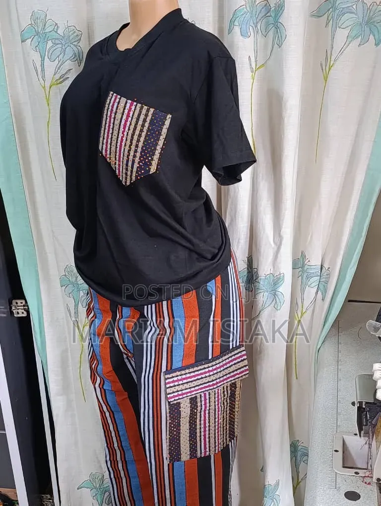 Aso Oke Trouser and Polo