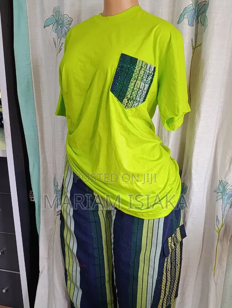 Aso Oke Trouser and Polo