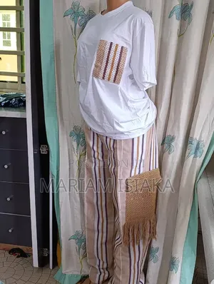 Aso Oke Trouser and Polo