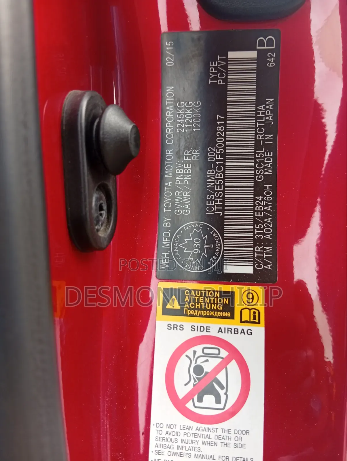 Lexus RC 350 AWD 2015 Red