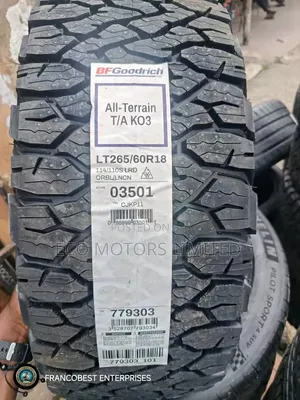 265/60r18 Bfgoodrich Tire  Off-Road Tyre for Tacoma Hilux 4runner