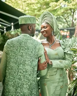 Premium Mint Green Hand-Embroidered Bridal Silk Gown