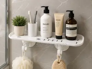 Wall-Mounted Bathroom Storage Organizer