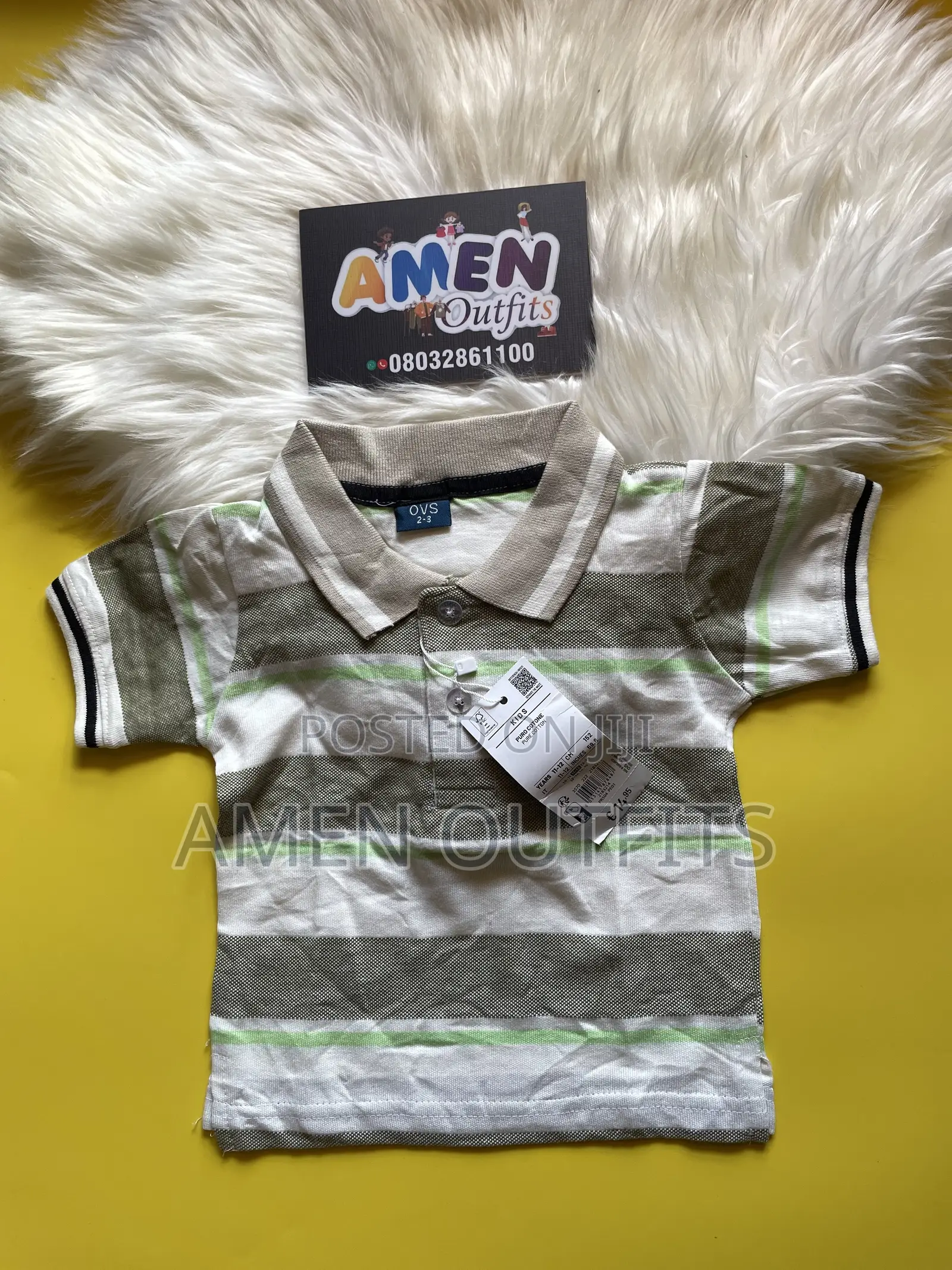 Children Collar Neck Polo