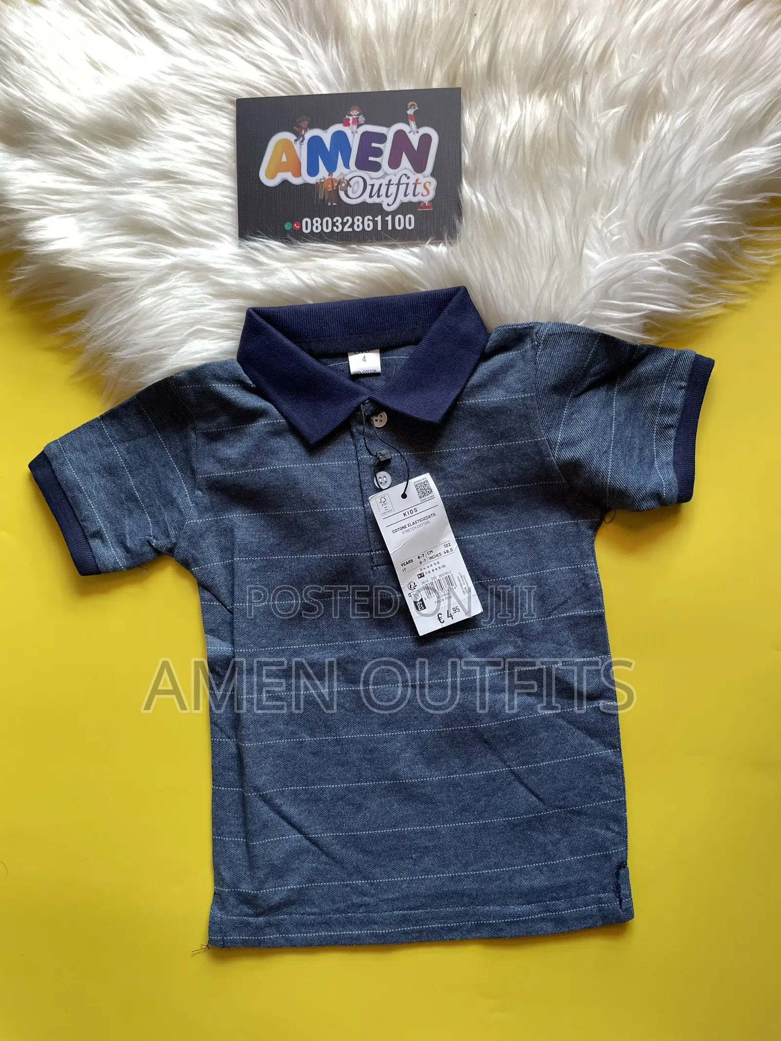 Children Collar Neck Polo
