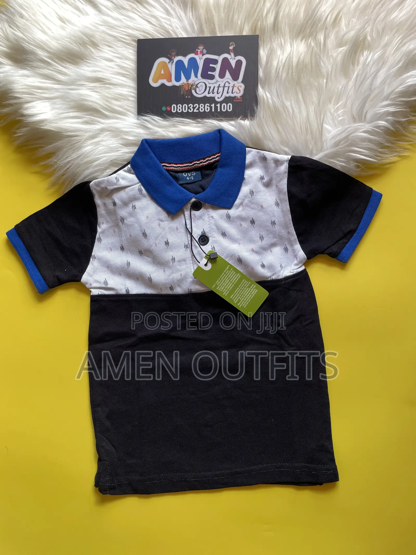 Children Collar Neck Polo