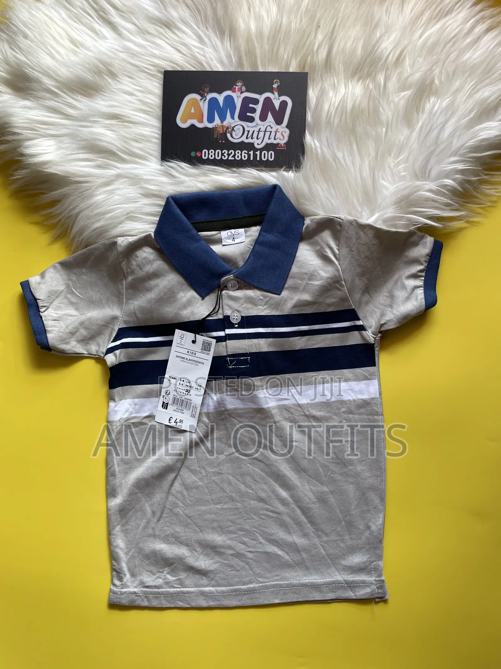 Children Collar Neck Polo