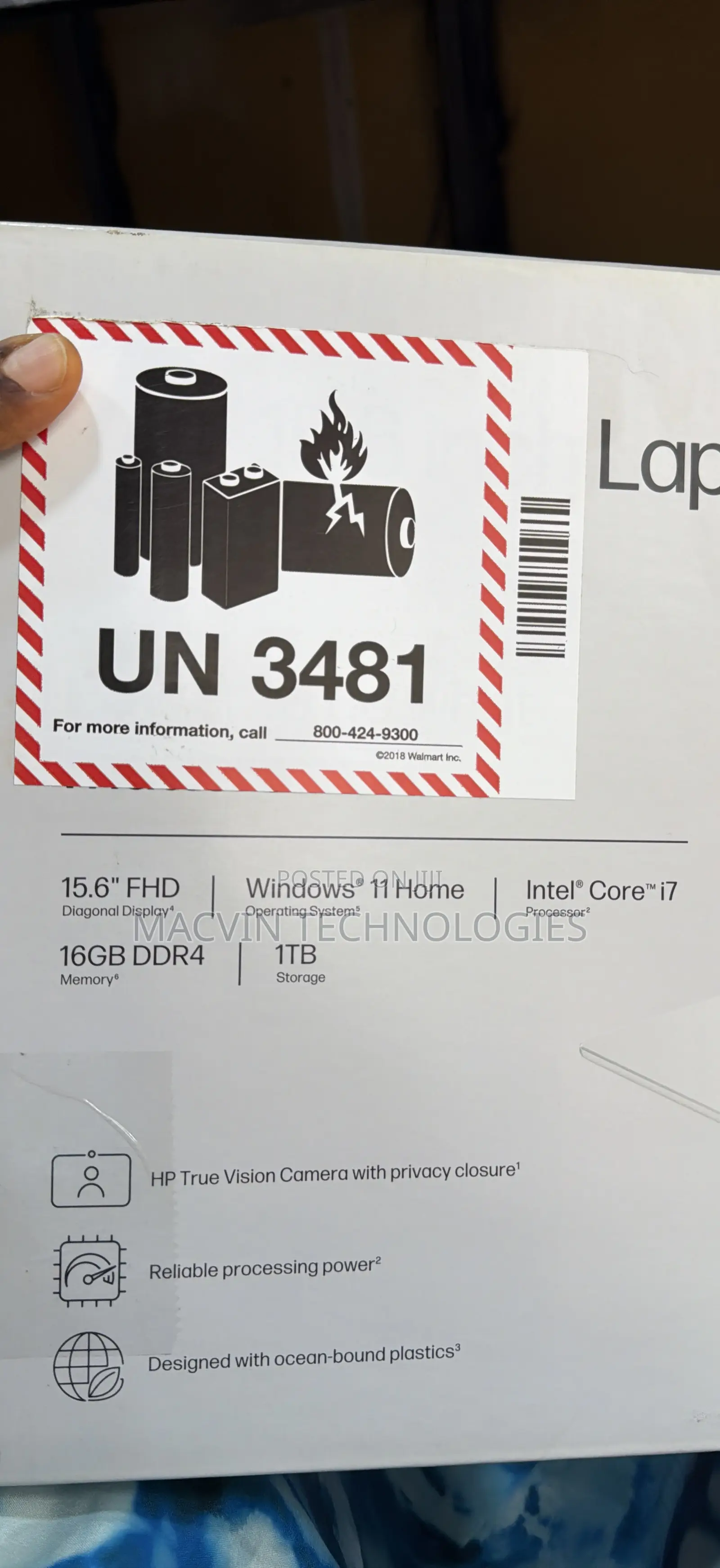 New Laptop HP 15 16GB Intel SSD 1T