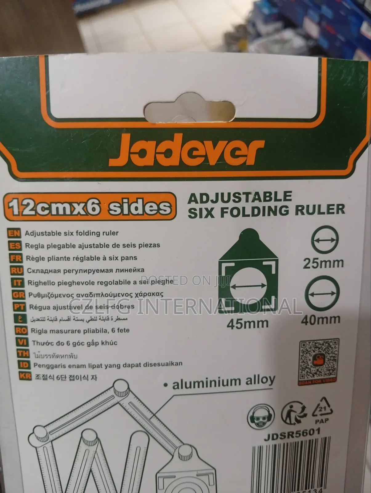 Adjustable Six Folding Ruler