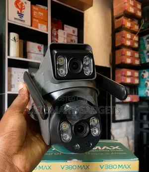 4G Dual Lens Solar PTZ Camera V380Max +Free Registered Sim Card