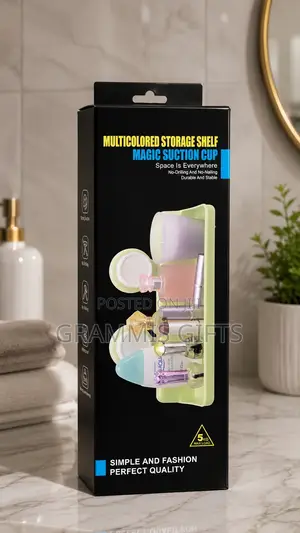 Wall-Mounted Cosmetics Rack