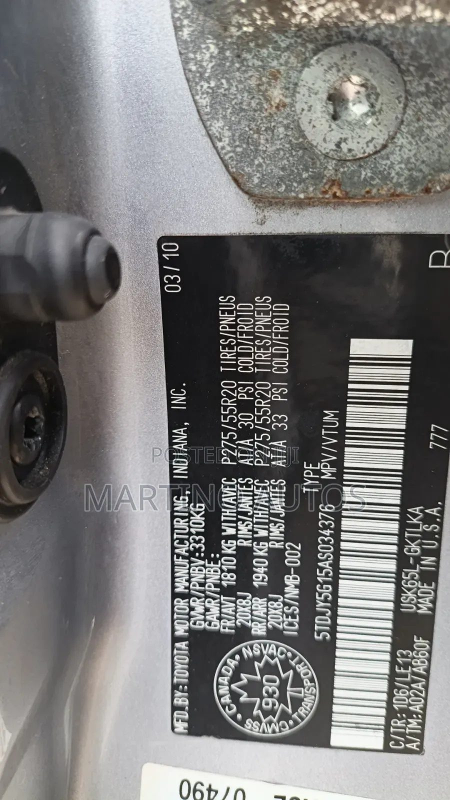 Toyota Sequoia 2010 Silver