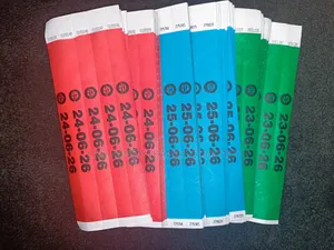 1,000pcs Plain Tyvek Paper Wristbands