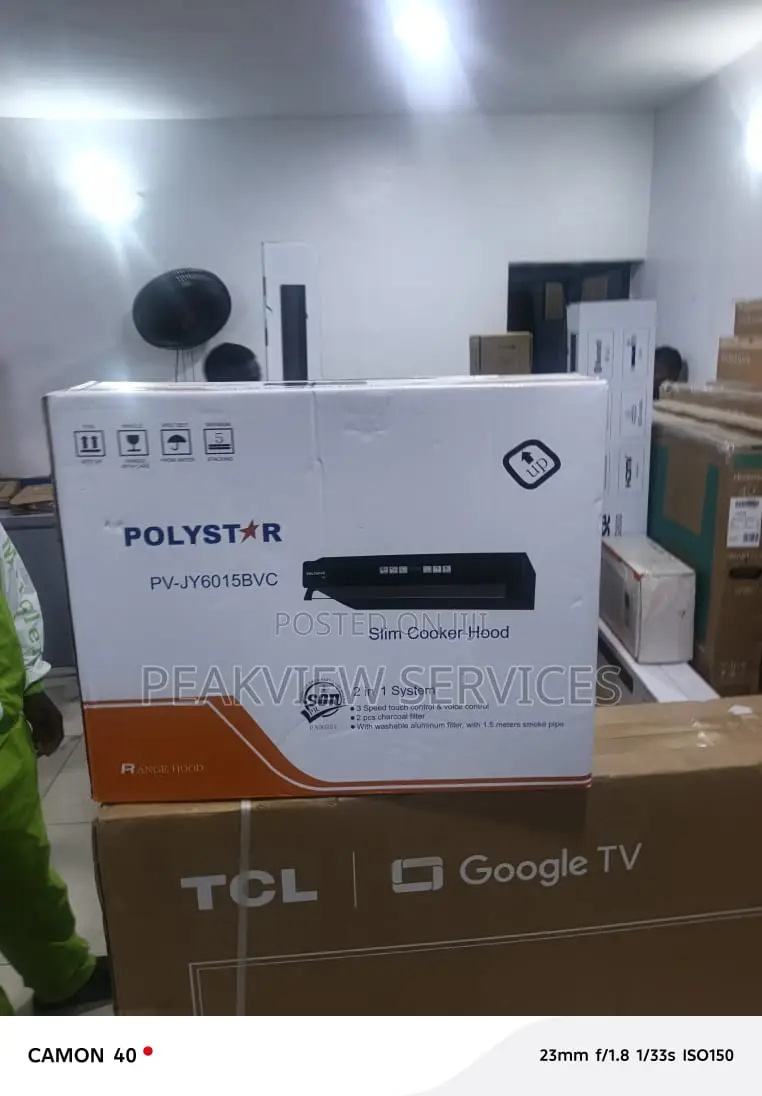 Polystar 60cm Kitchen Range Hood Model Pv-Jy6015bvc