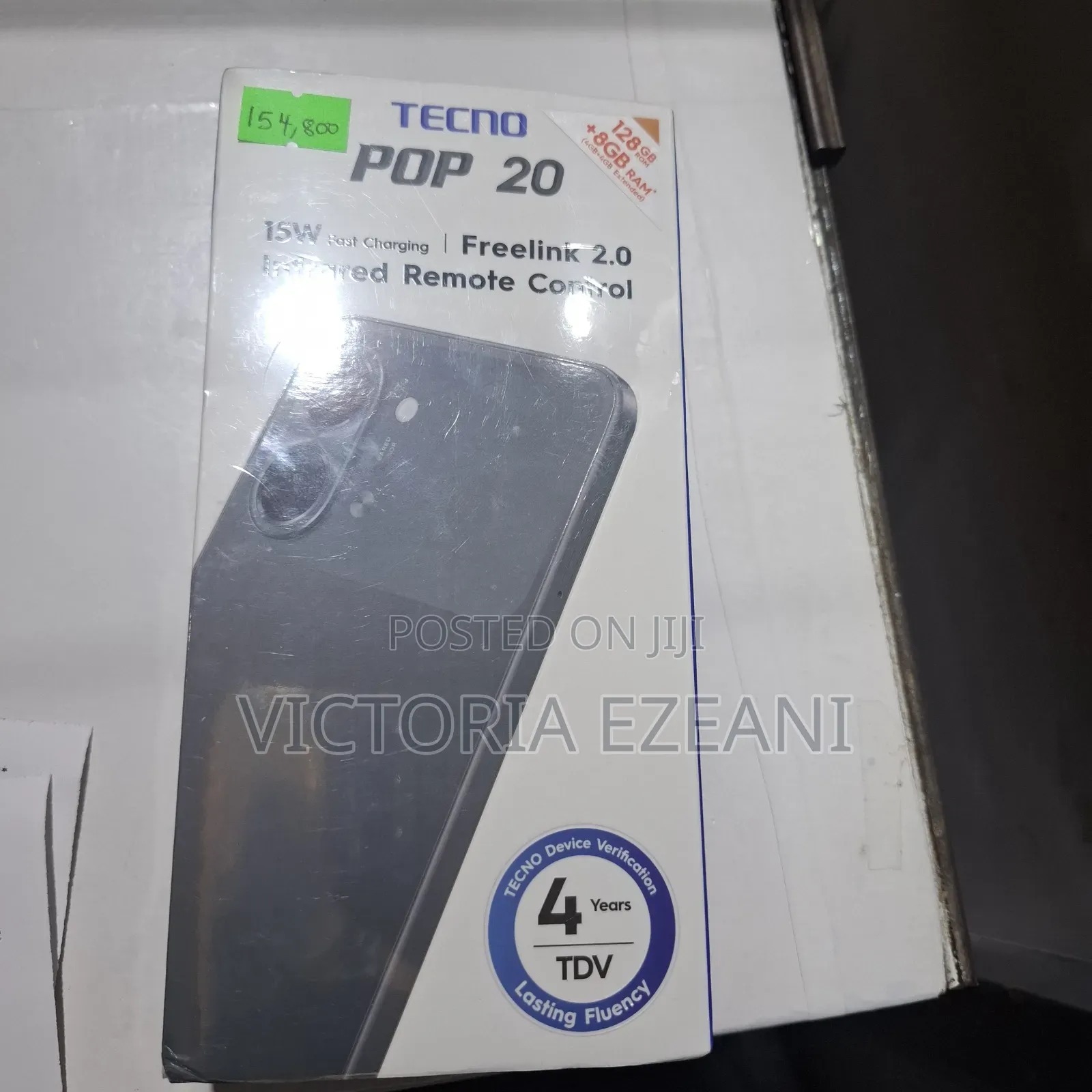 New Tecno Pop 20 128 GB Black