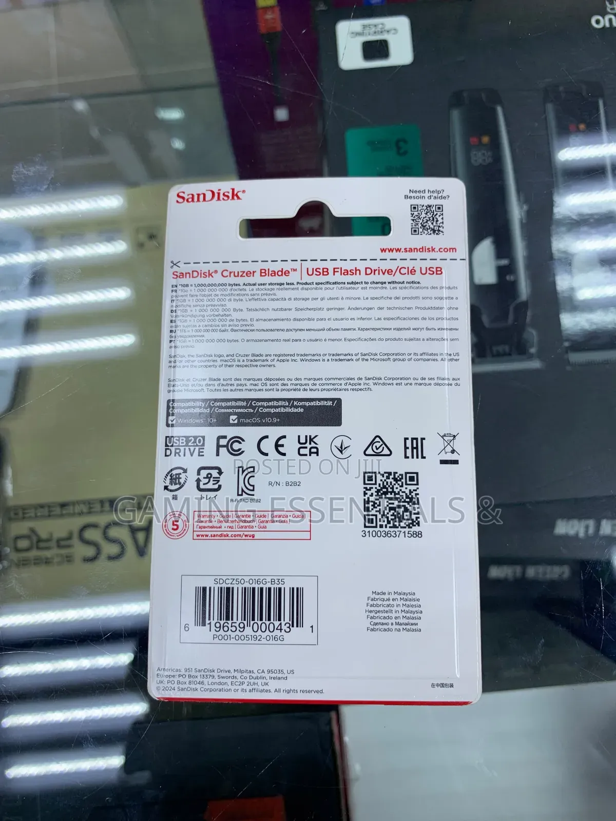 Sandisk 16gb Flash Drive 2.0