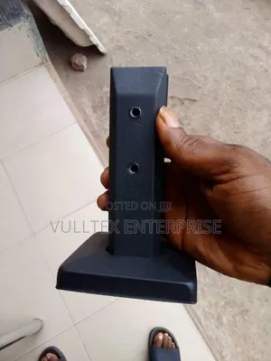 Glass Rail With Black Hand Rail