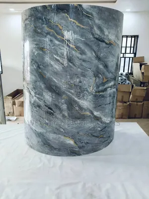 Glossy White Calacatta PVC Marble Sheet