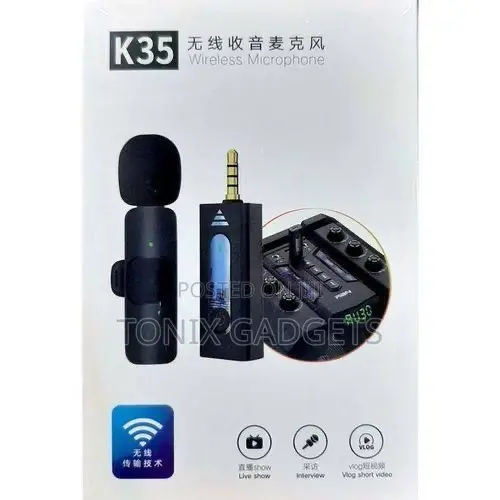 K35 Pro Wireless Lavalier Microphone