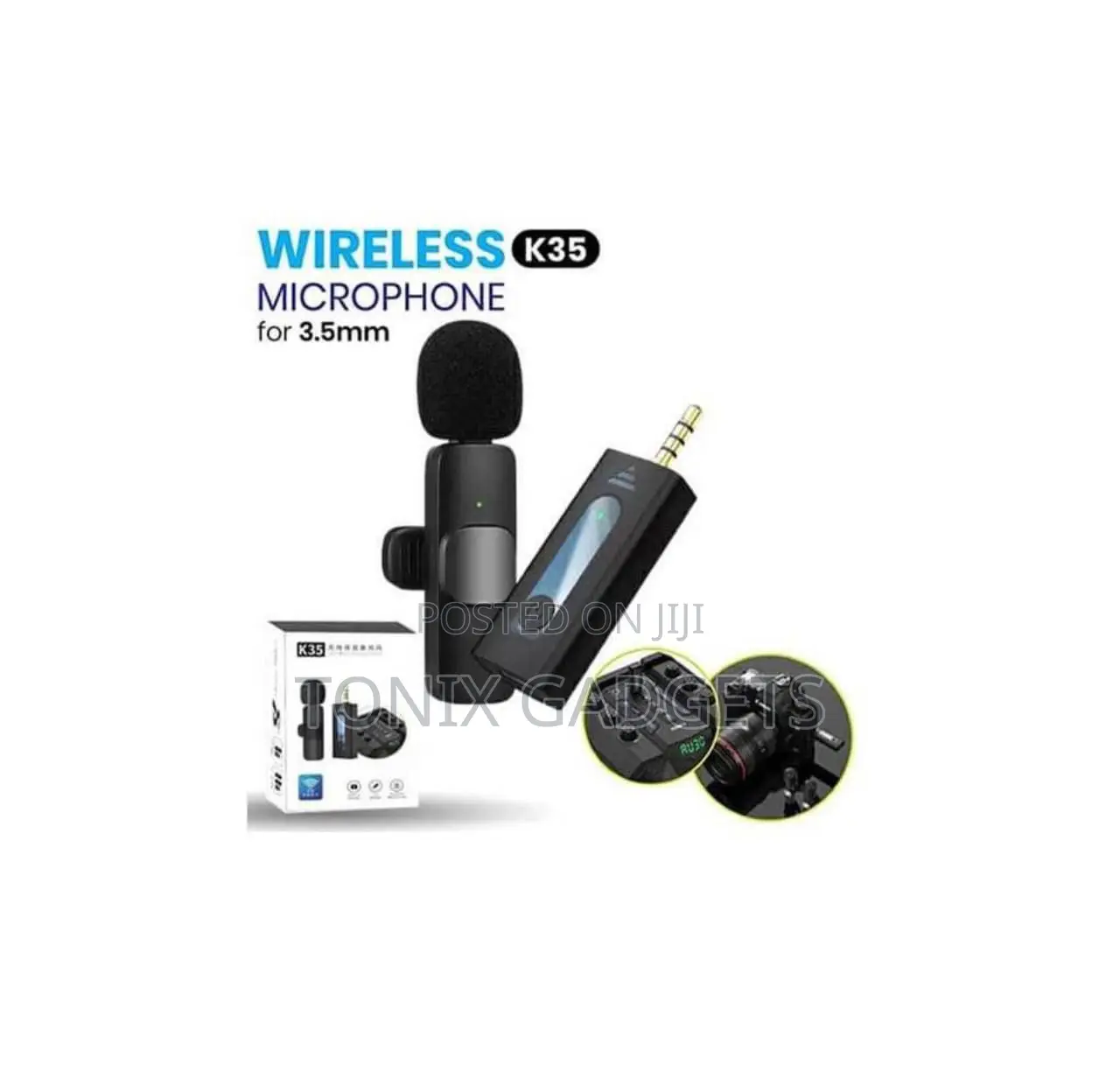 K35 Pro Wireless Lavalier Microphone