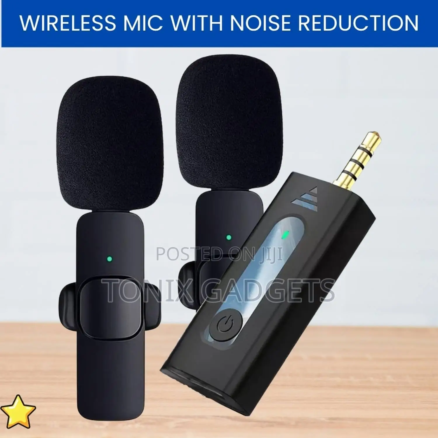 K35 Pro Wireless Lavalier Microphone