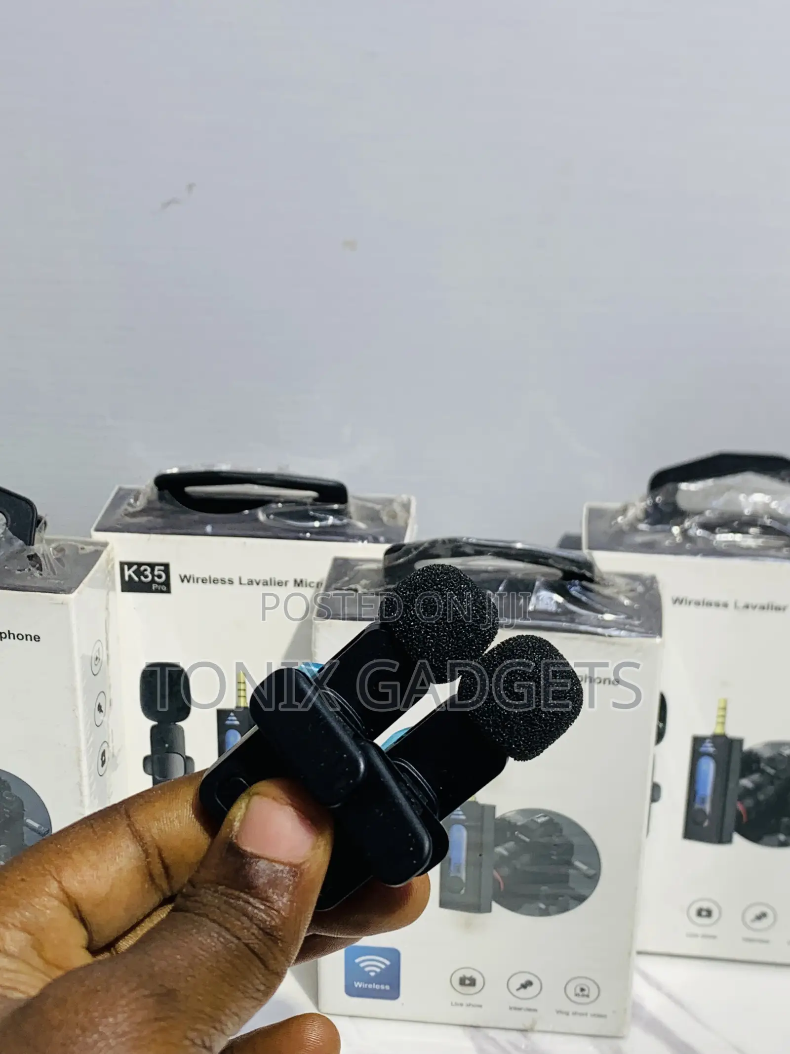 K35 Pro Wireless Lavalier Microphone