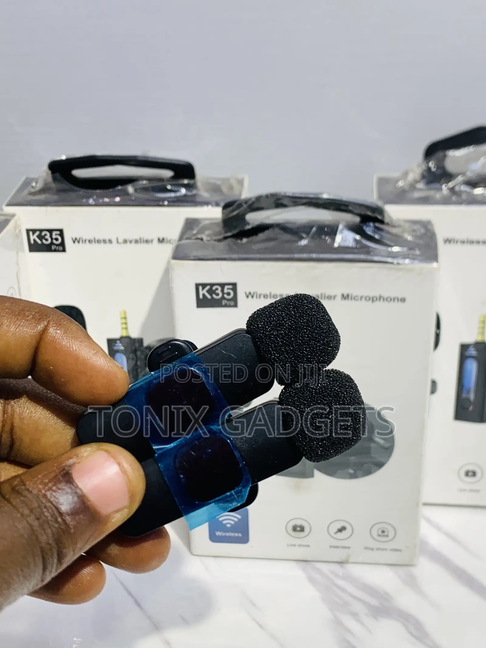 K35 Pro Wireless Lavalier Microphone