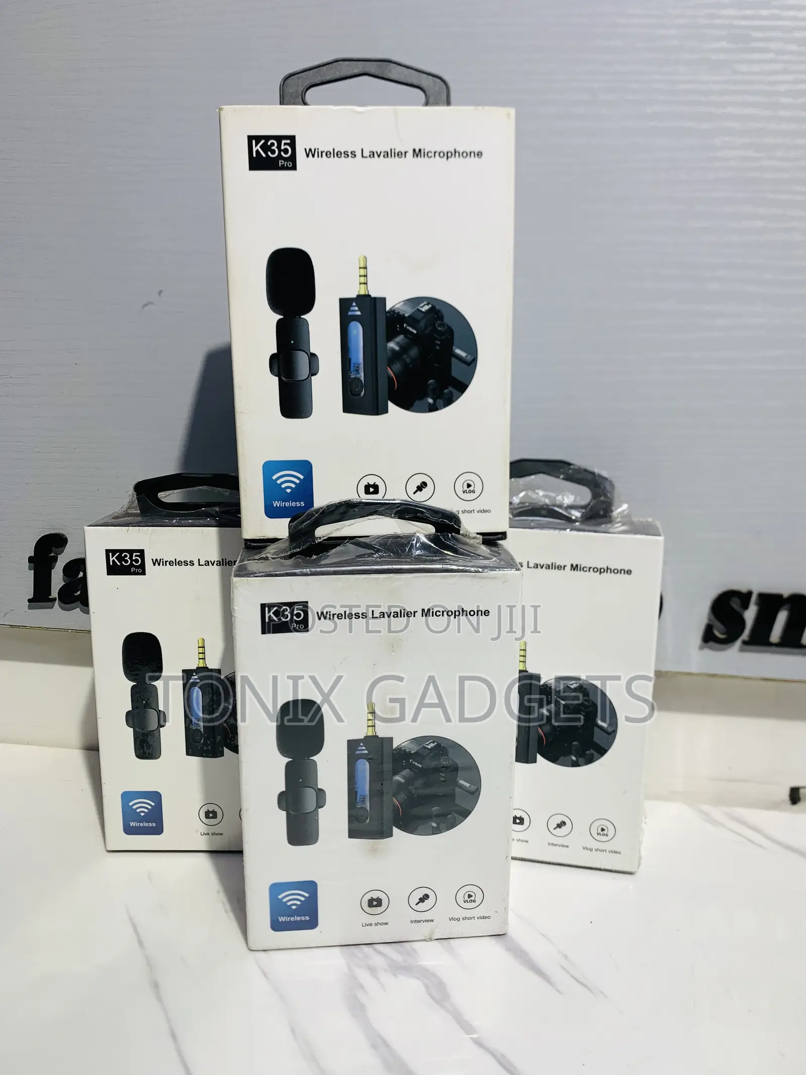 K35 Pro Wireless Lavalier Microphone