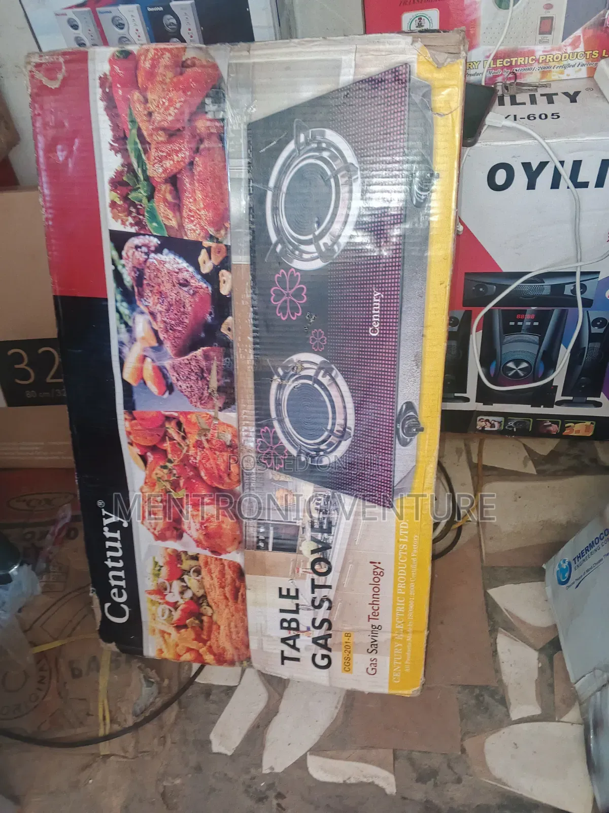 Century Table Gas Cooker (Glass)