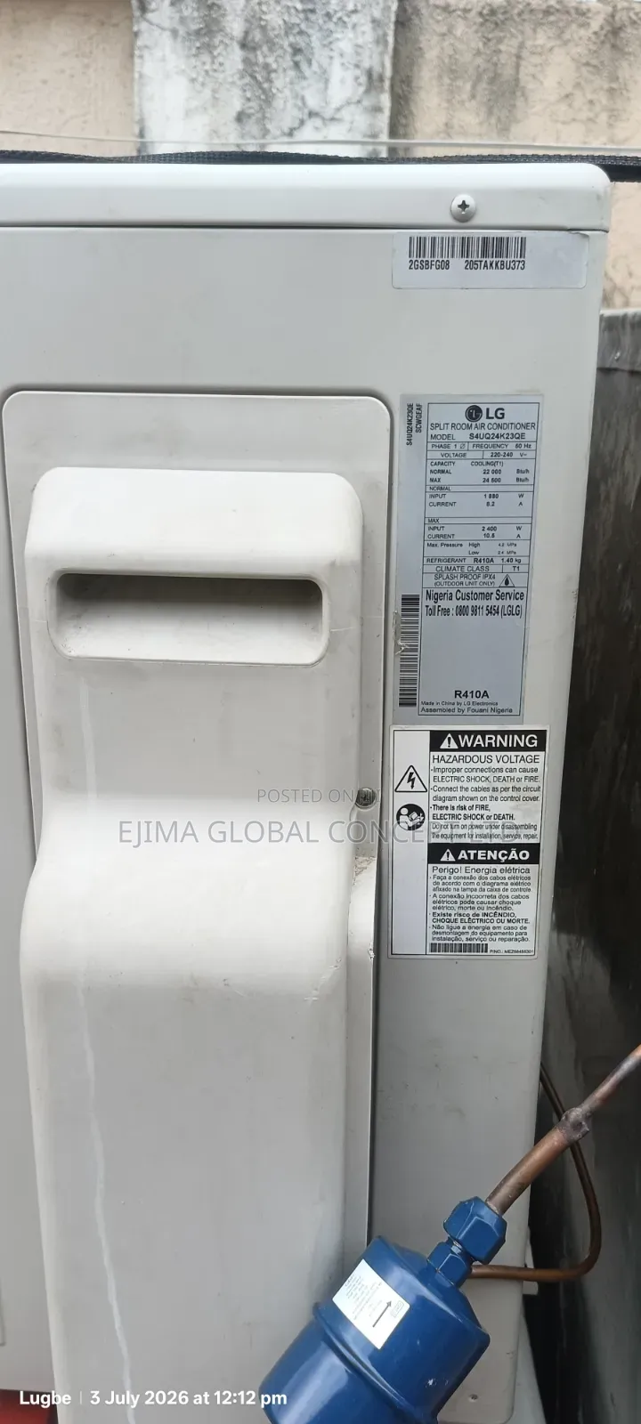 140 Capacity Inverter Ice Block Machine