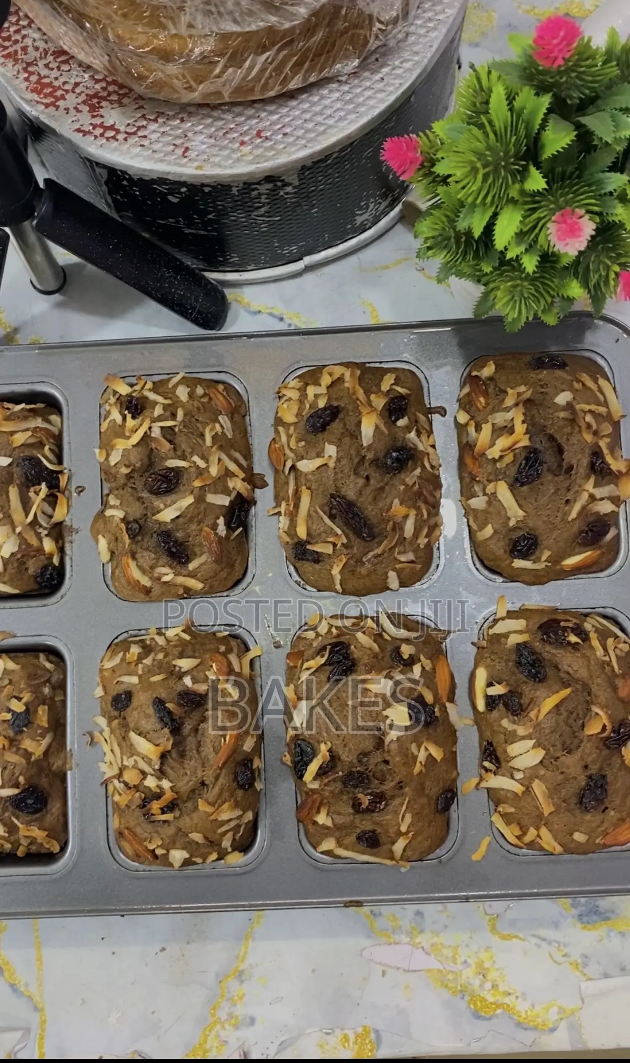 Banana Bread With Different Flavour Toppings