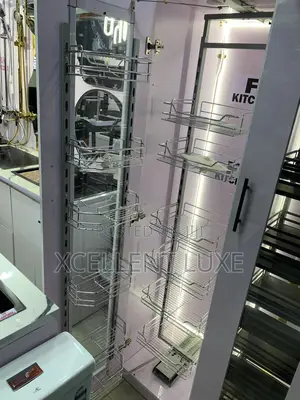 Kitchen Pullout Pantry Storage Shelves