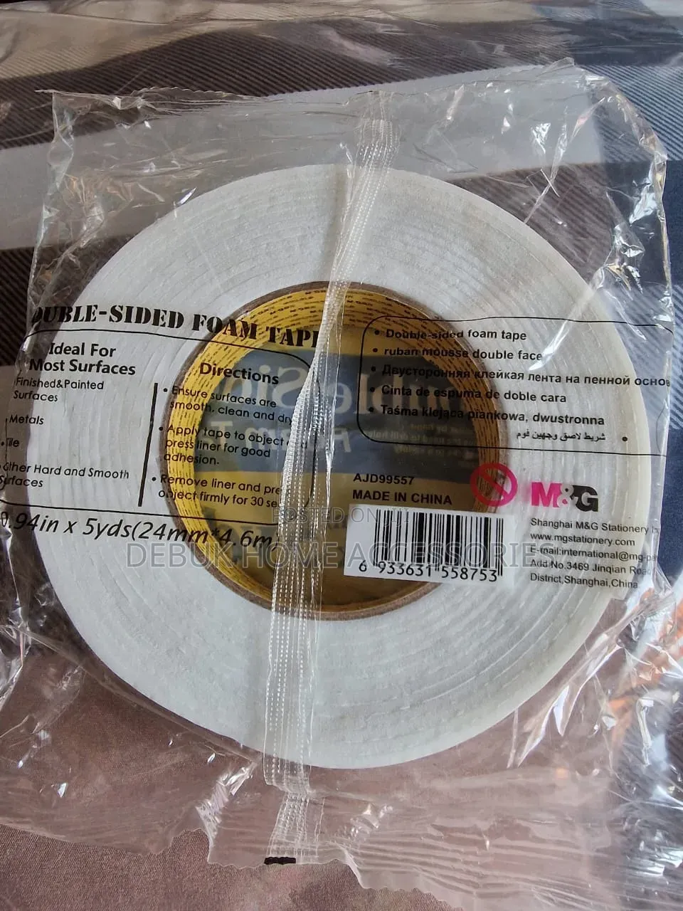 Transparent Nano Tape and White Double-Sided Foam Tape