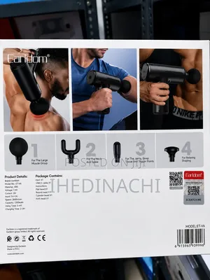 Earldom V6 Rechargeable Deep Tissue Massage Gun 4 Heads