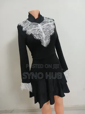 Shein Black Dress,With Broach
