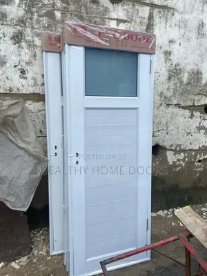White Waterproof PVC Bathroom and Toilet Door