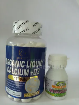 Organic Liquid Calcium+D3 P. One Miracle Tab Helps Strengthen Bones