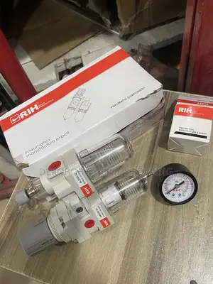 Air Filter Regulator Lubricator Combination Unit With Pressure Gauge