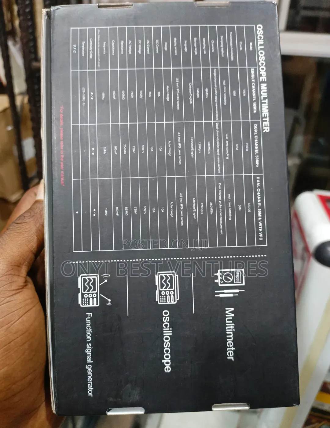 Oscilloscope Multimeter 3 in 1 Dual Channel